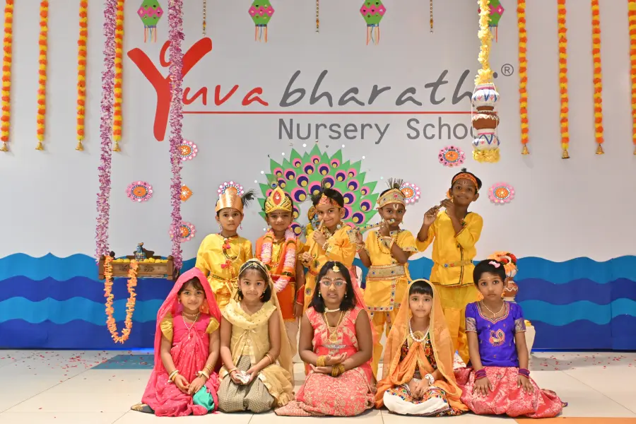 krishna janmashtami 2024 image - Yuvabharathi Nursery